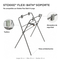 Bañera Flexi Bath Stokke + Soporte para recién nacido + Stand para Bañera Flexi Bath