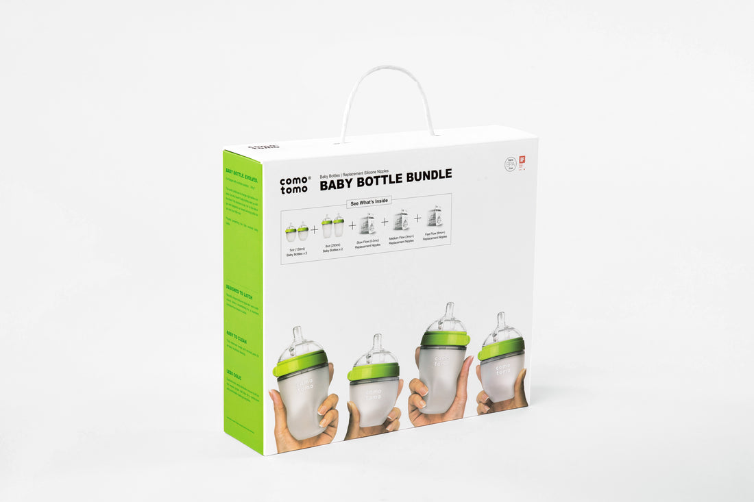 Comotomo Paquete De Biberones Tacto Natural Mas Tetinas De