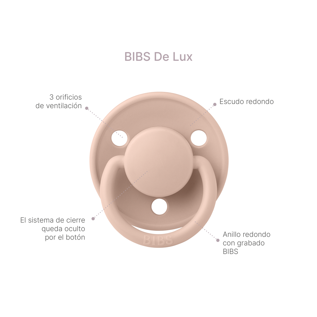 Bibs The Lux Chupones De Silicon Para Bebe De 0-3 Años