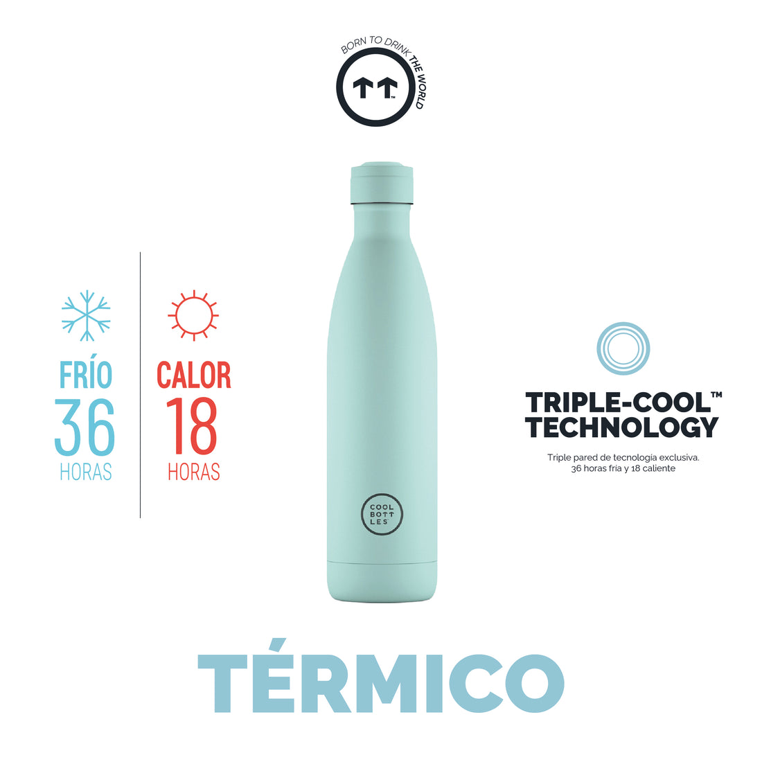 Cool Bottles Botella Termo Pastel Sky 750ml