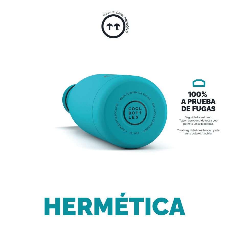 Cool Bottles Botella Termo Vivid Turquoise 750ml