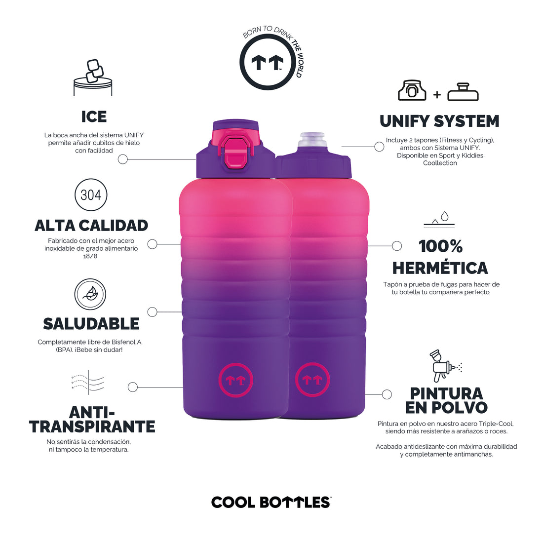 Cool Bottles Termo Sport Los Angeles 950ml