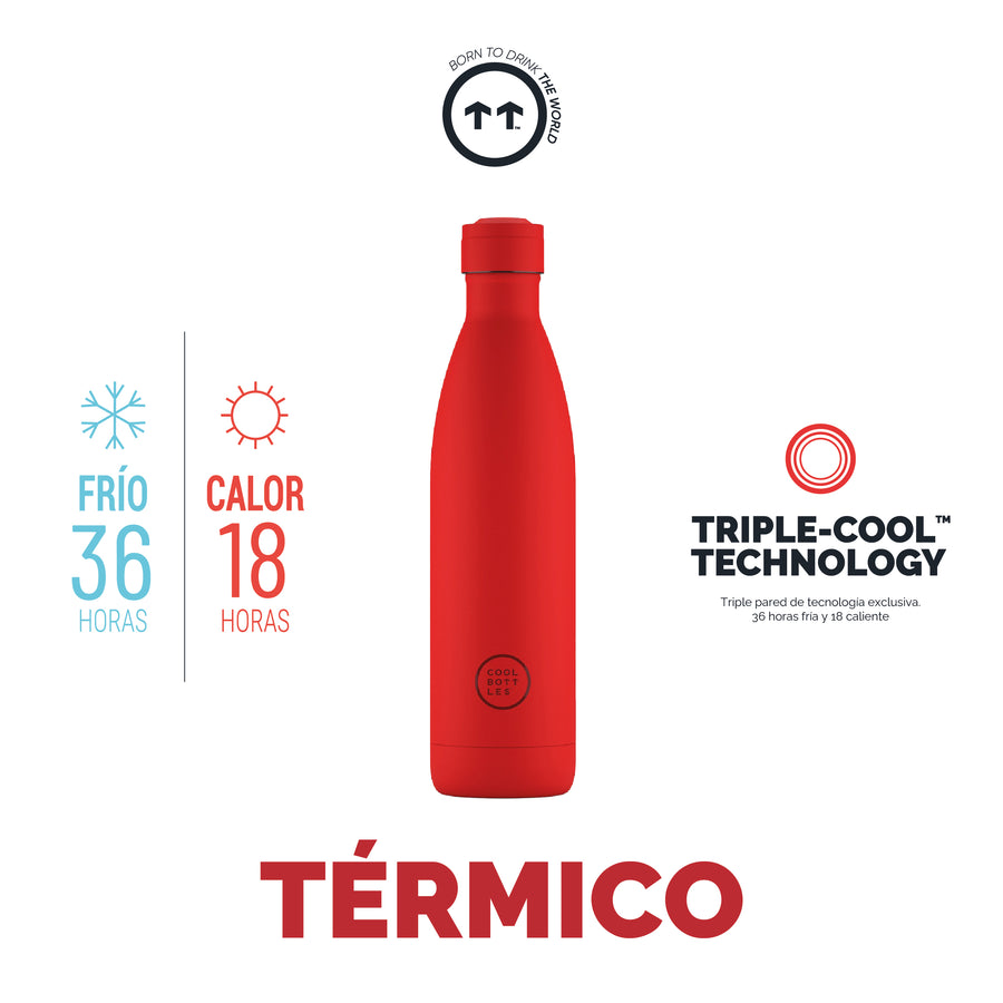 Cool Bottles Botella Termo Vivid Red 750ml
