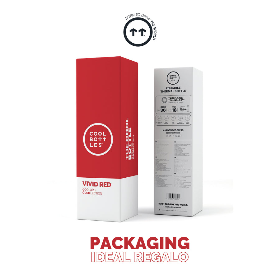 Cool Bottles Botella Termo Vivid Red 750ml