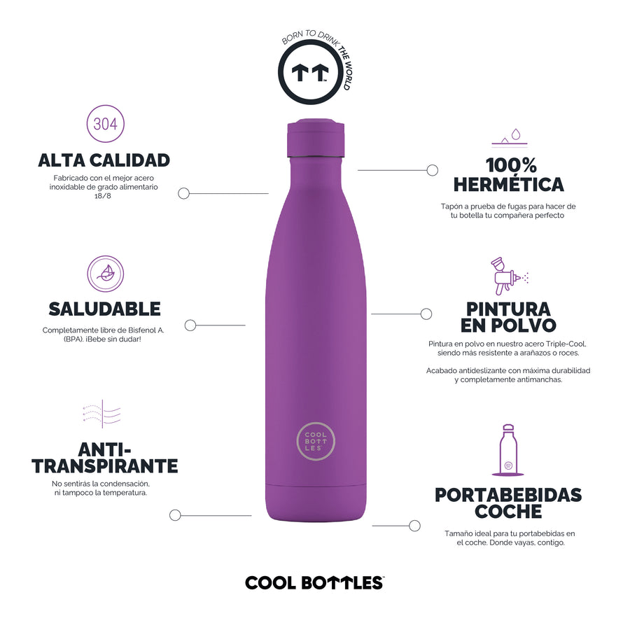 Cool Bottles Botella Termo Vivid Violet 750ml