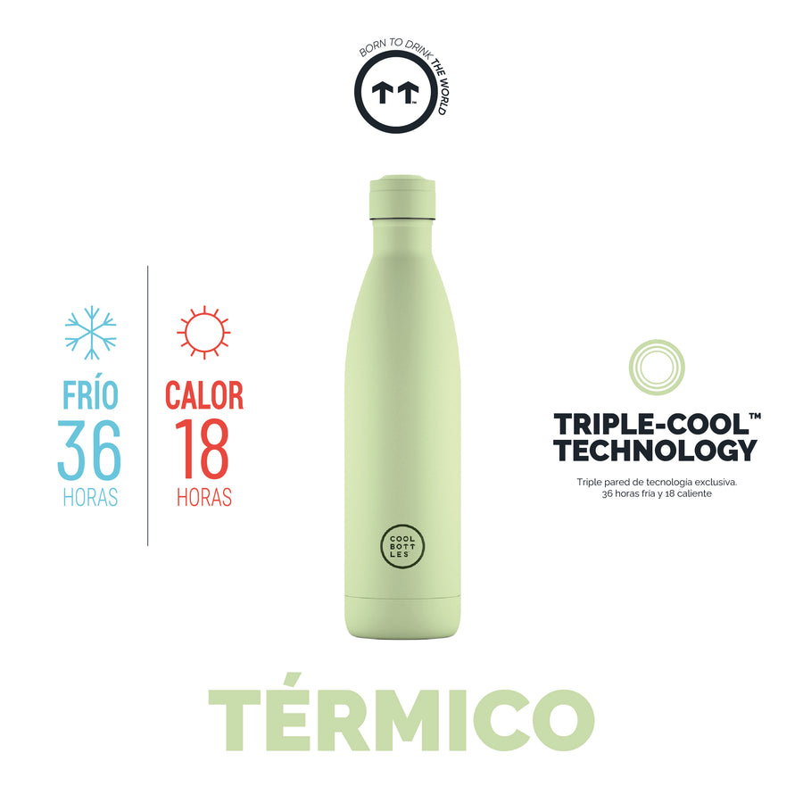 Cool Bottles Botella Termo Pastel Green 750ml