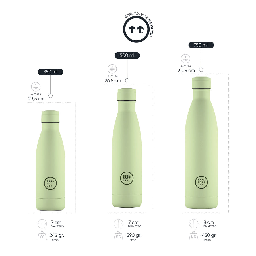Cool Bottles Botella Termo Pastel Green 750ml