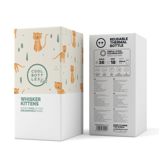 Cool Bottles Botella Termo Kiddie Whisker Kittens 350 Ml