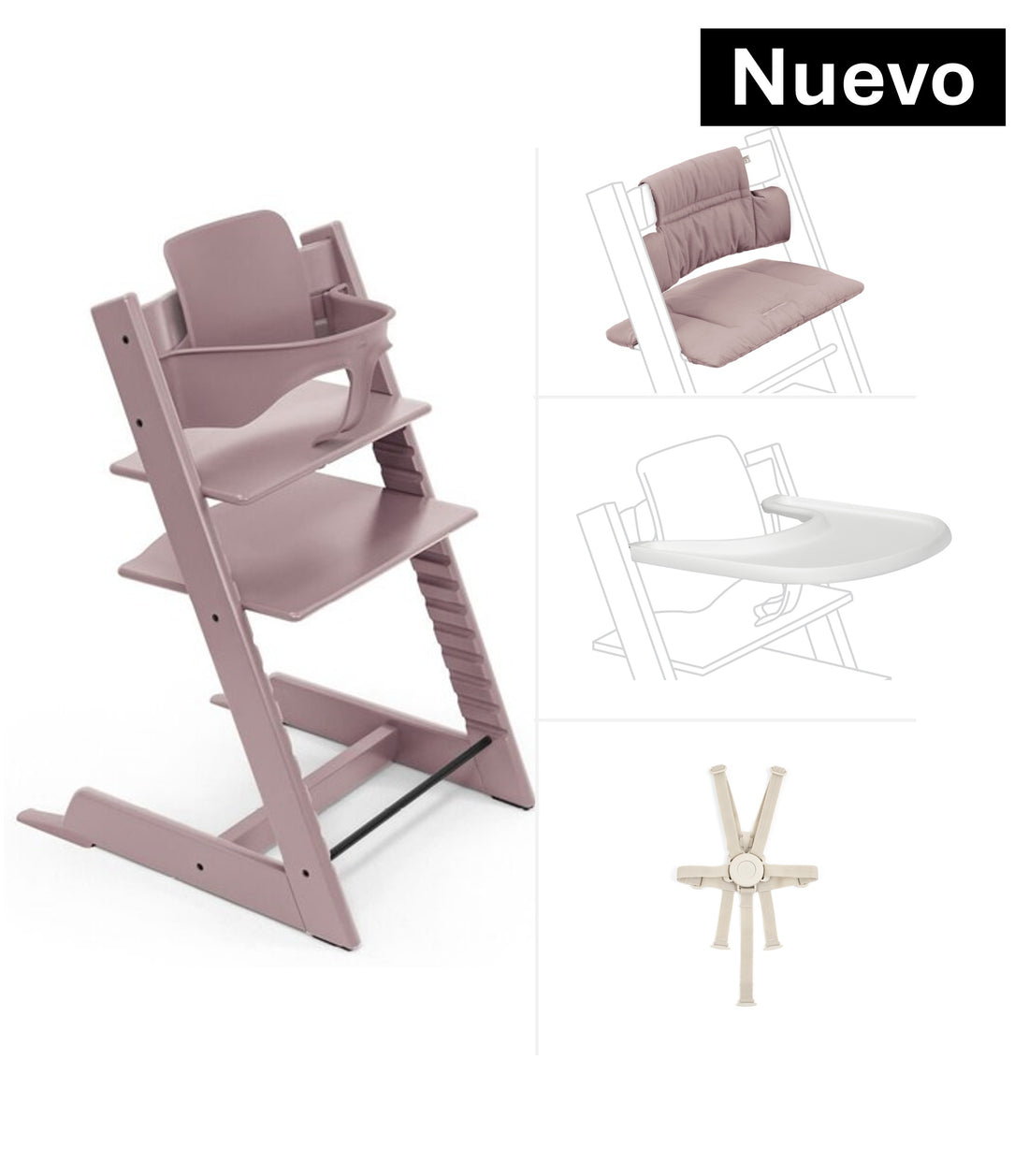 cojin silla stokke Stokke Tripp Trapp, Baby Set, Cojín, Tray y Arnes