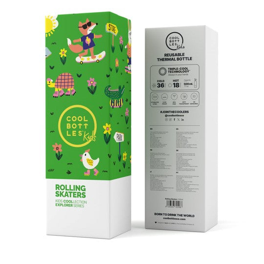 Cool Bottles Botella Termo Kids Rolling Skaters 500 Ml