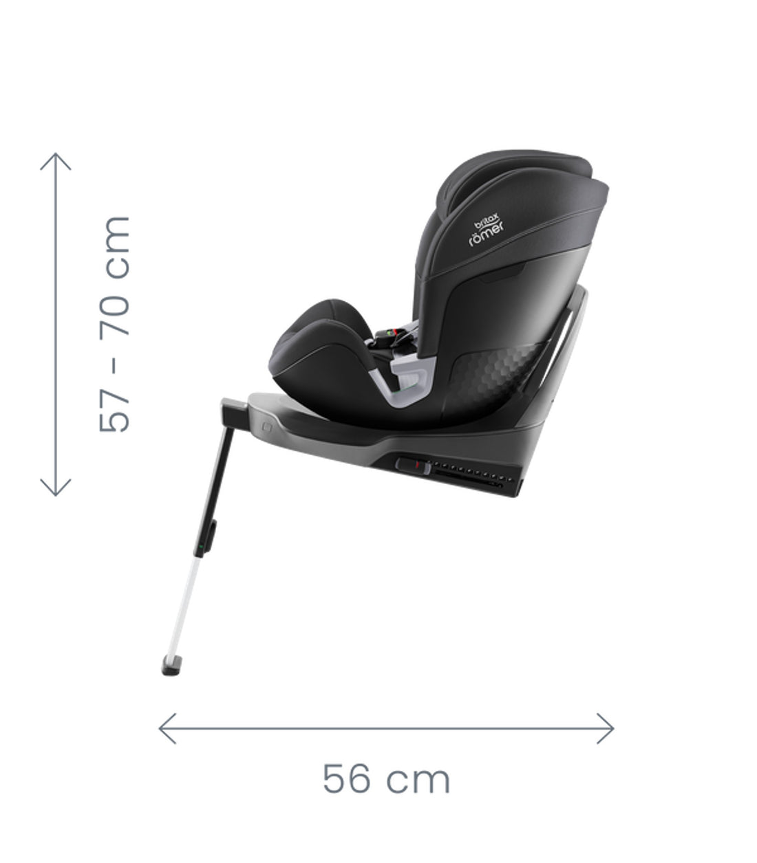Britax Linea Europea SWIVEL 2-360, Midnight Grey de 0 a 7 años