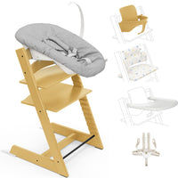 Stokke Tripp Trapp Paquete completo Newborn Set, Baby Set, Tray, Cojín y Arnes