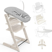 Stokke Tripp Trapp Paquete completo Newborn Set, Baby Set, Tray, Cojín y Arnes