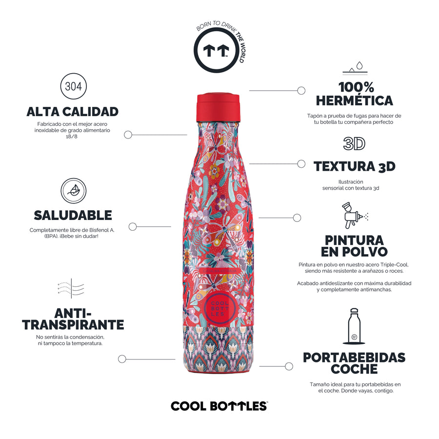 Cool Bottles Botella Termo Dragonfly Paradise 500ml