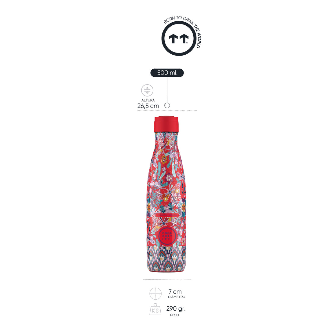 Cool Bottles Botella Termo Dragonfly Paradise 500ml