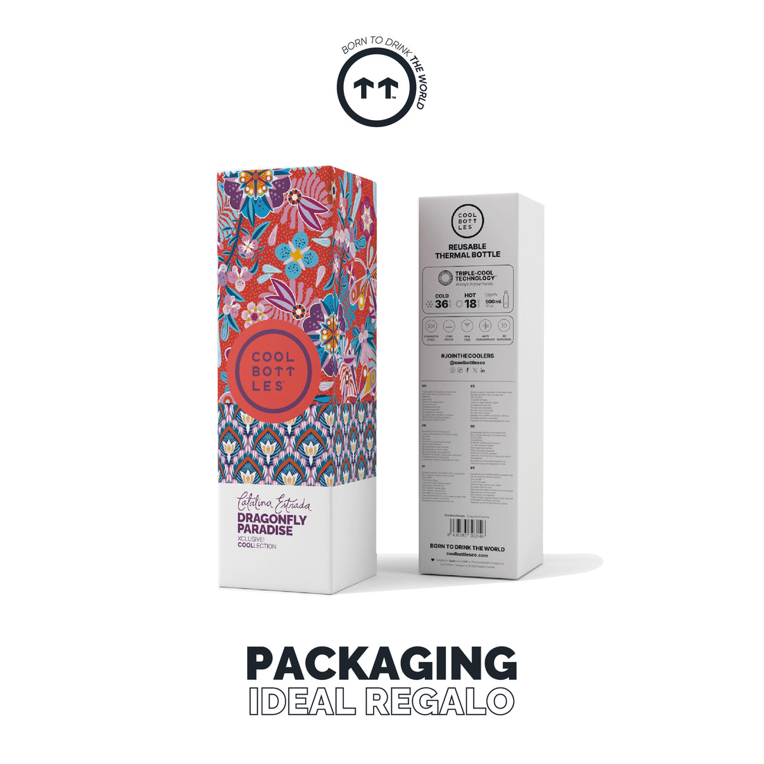 Cool Bottles Botella Termo Dragonfly Paradise 500ml