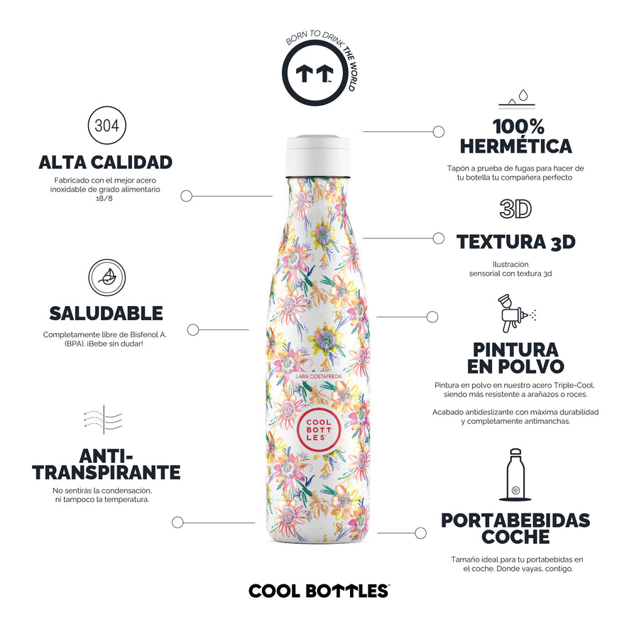 Cool Bottles Botella Termo Secret Blossoms 500ml