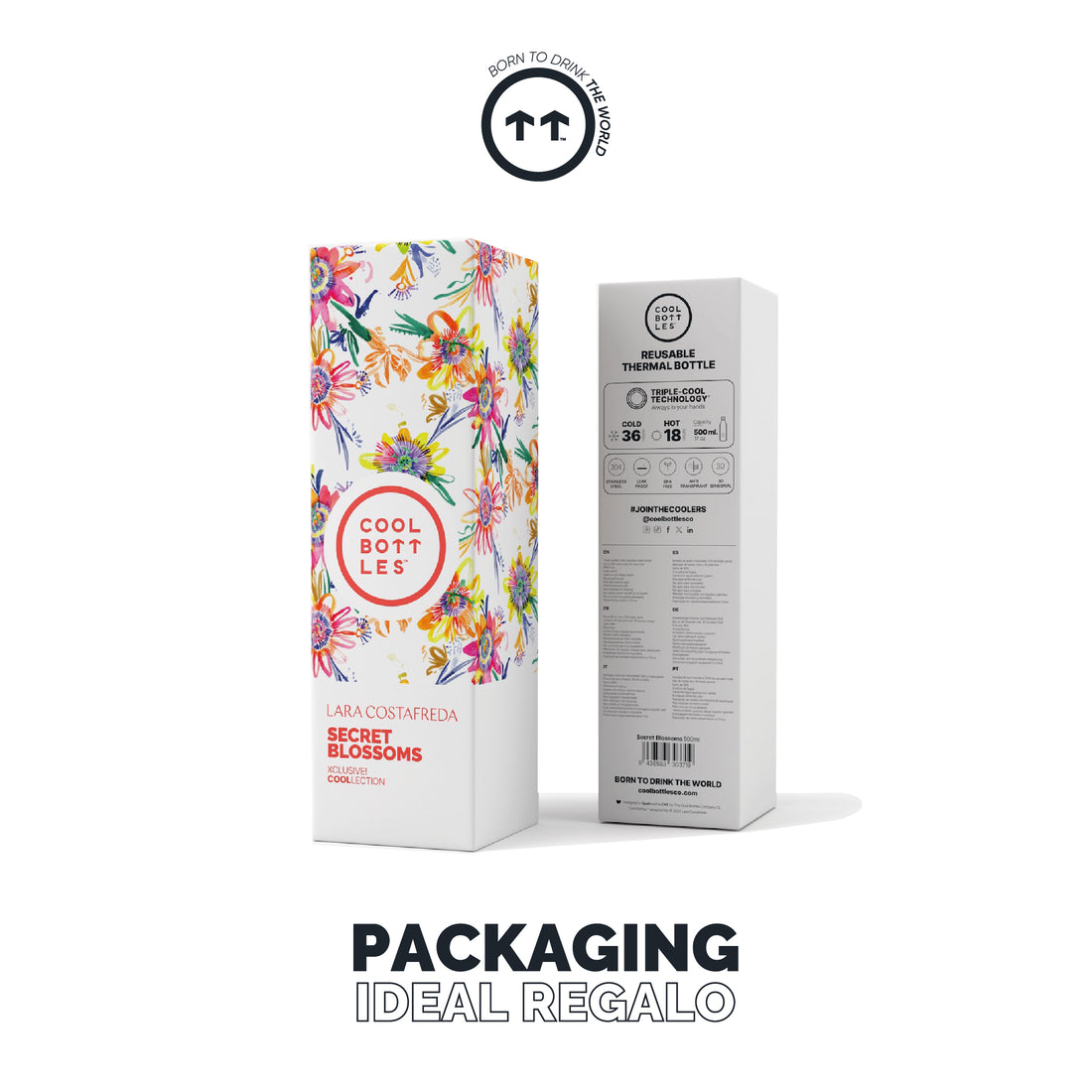 Cool Bottles Botella Termo Secret Blossoms 500ml