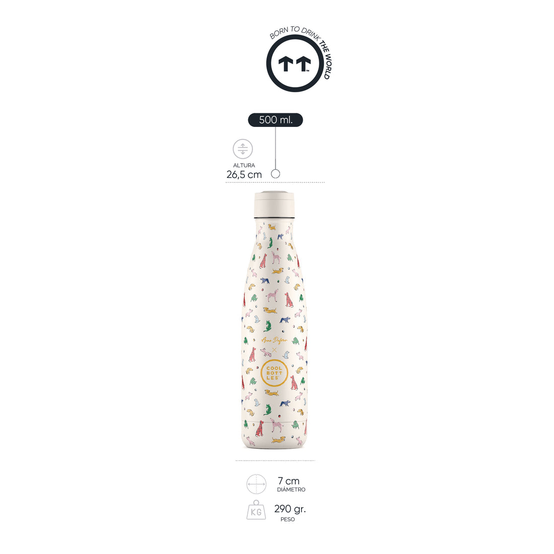 Cool Bottles Botella Termo Doggie Party 500ml