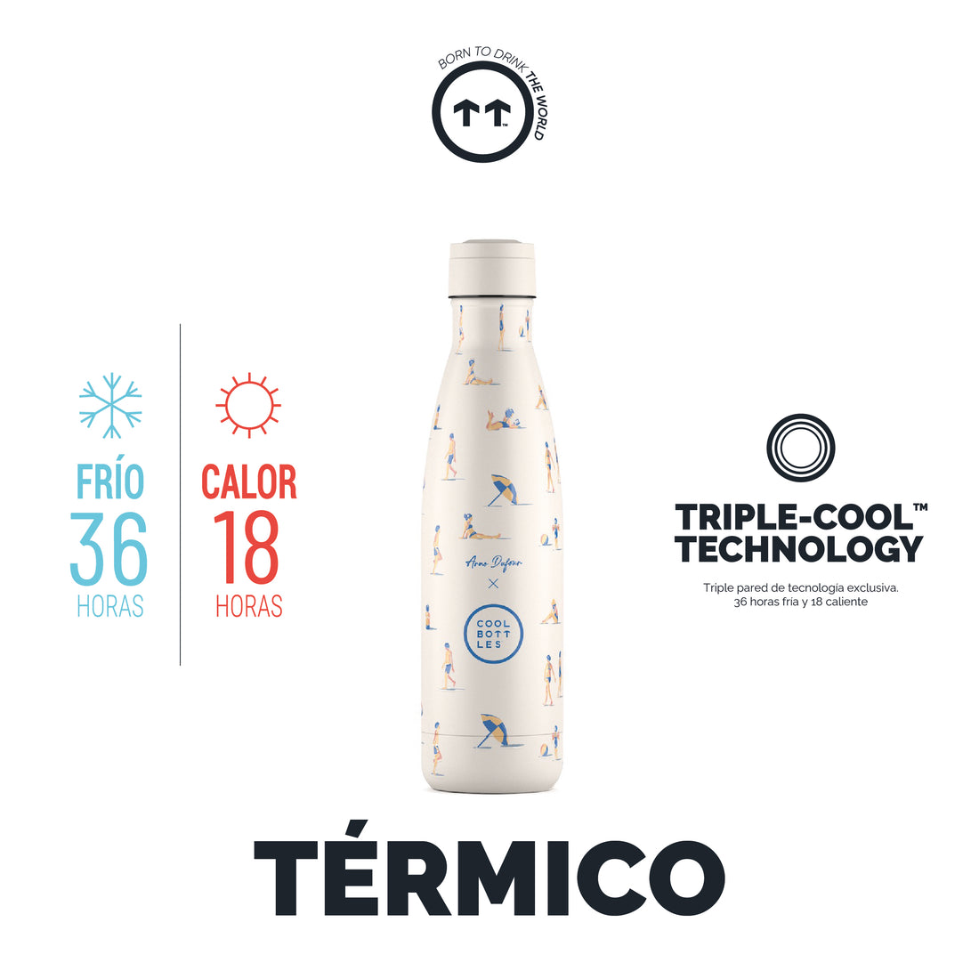 Cool Bottles Botella Termo Ocean Breeze 500ml