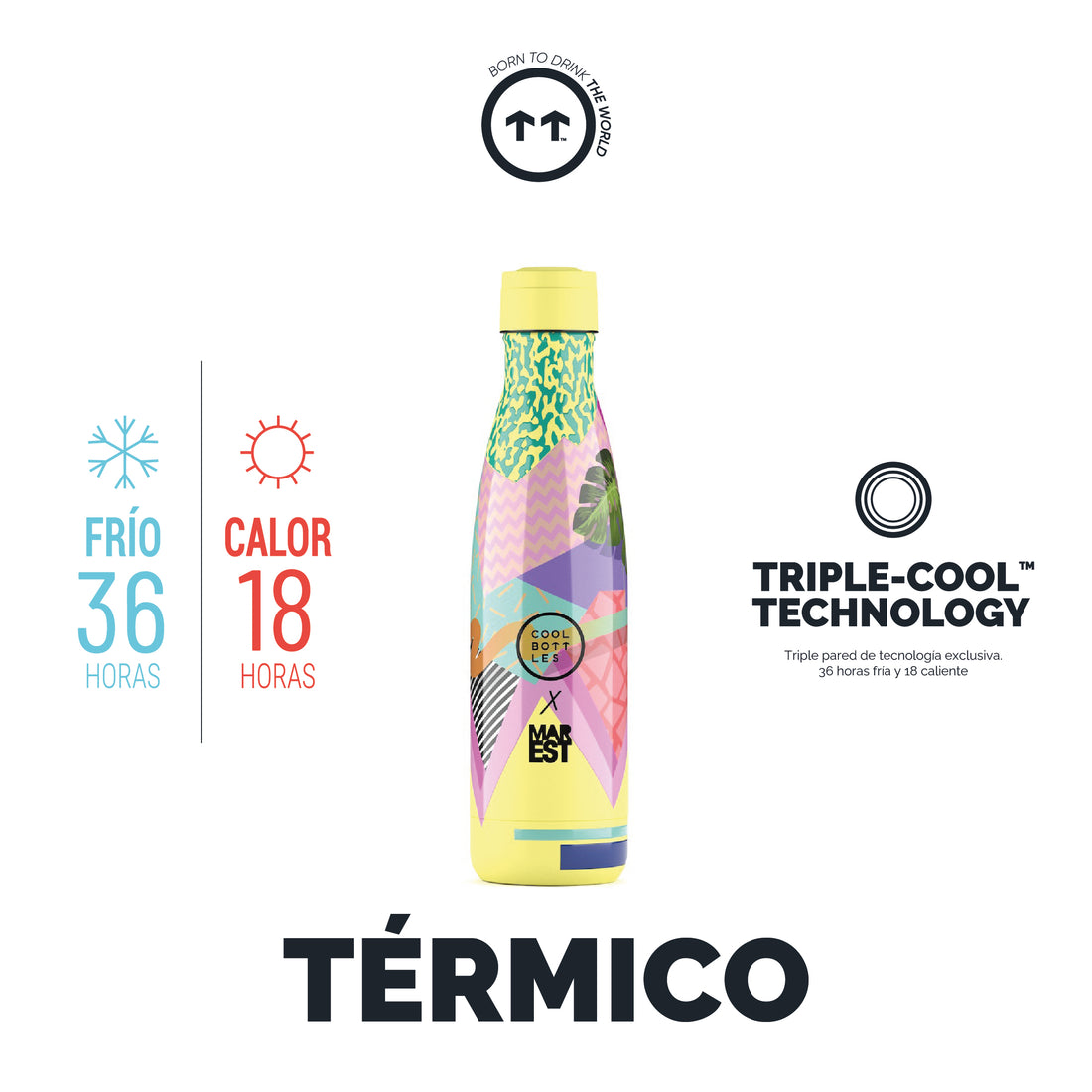 Cool Bottles Botella Termo Mediterranean 500ml
