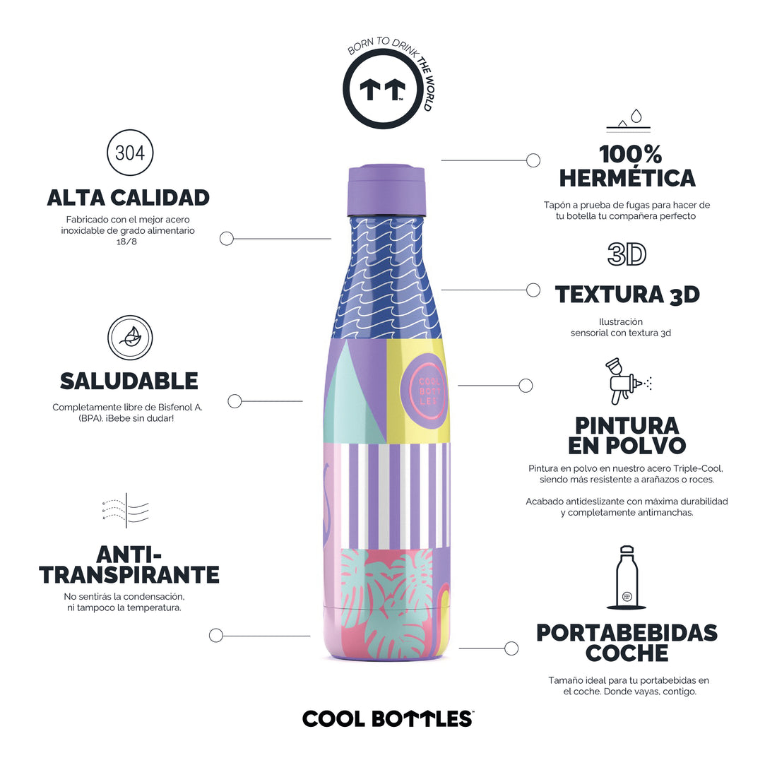 Cool Bottles Botella Termo René 500ml