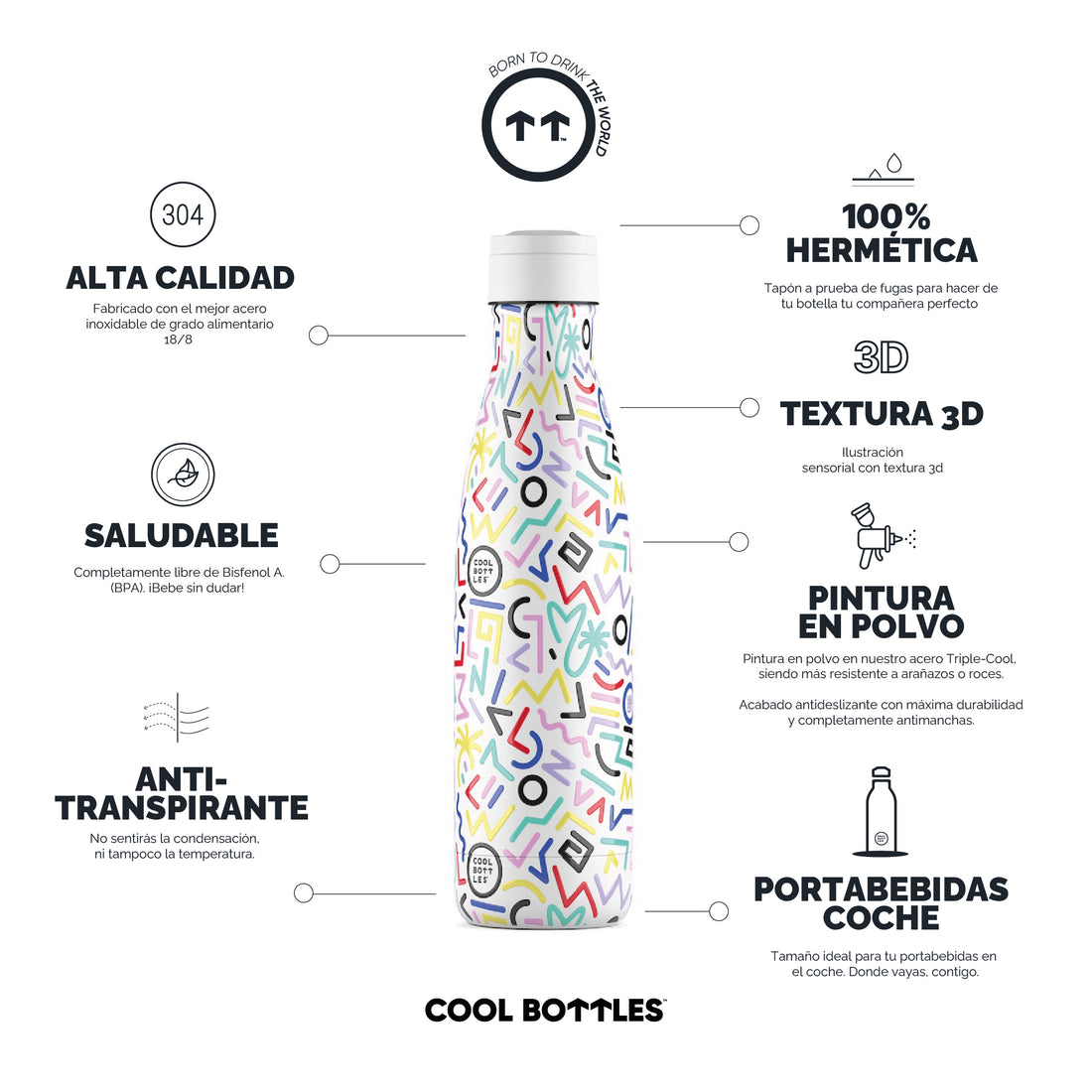 Cool Bottles Botella Termo Allegra 500ml