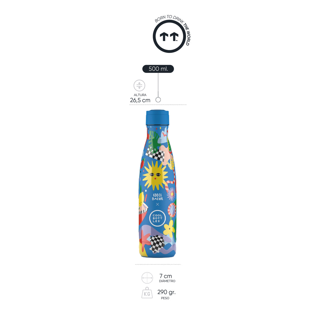 Cool Bottles Botella Termo Sunshine Fiesta 500ml