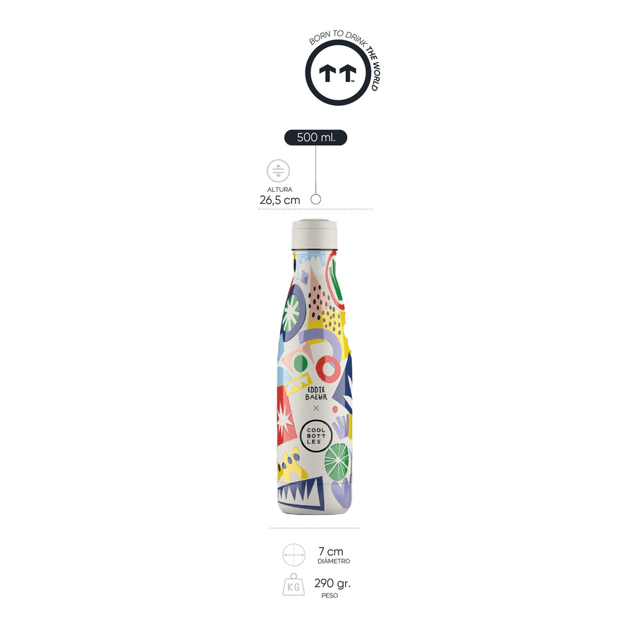 Cool Bottles Botella Termo Electric Garden 500ml