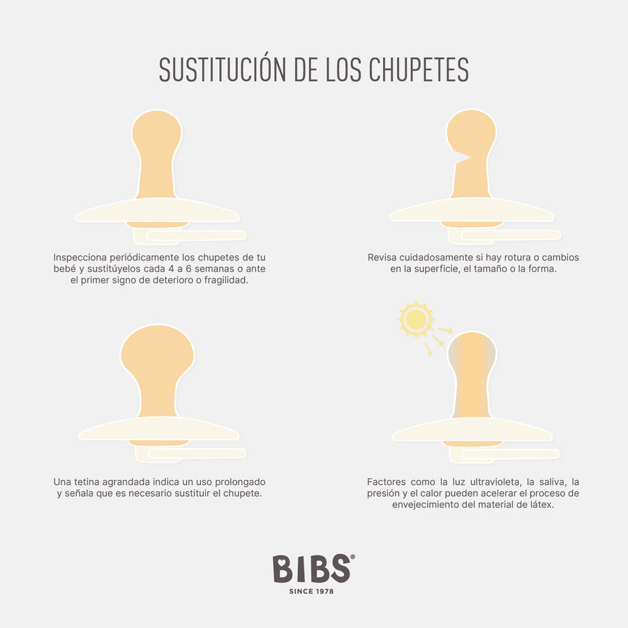 Bibs The Lux Night Chupones De Silicon Para Bebe De 0-3 Años