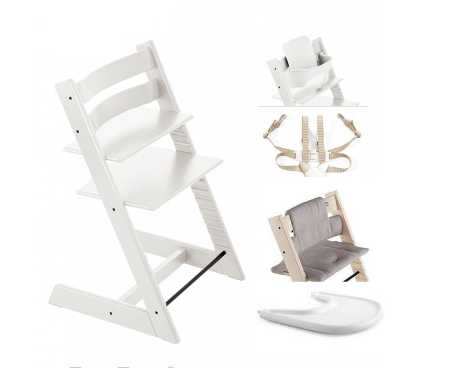  UKJE Cojín compatible con Stokke Tripp Trapp - Cojín de asiento  suave para bebés, bebés y niños pequeños, accesorios para sillas altas,  inserto de tela de algodón, fácil de instalar, hecho
