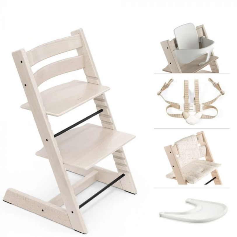  Stokke Bandeja, color blanco – Diseñado exclusivamente para  silla Tripp Trapp + Tripp Trapp Baby Set – Cómodo de usar y limpiar –  Fabricado con plástico libre de BPA – Adecuado